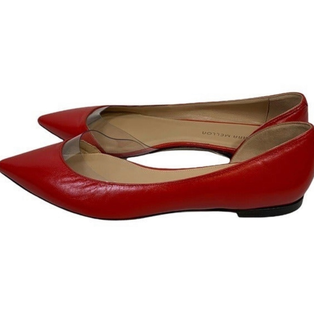 NEW Tamara Mellon Capretto Flats Red Size EU42/US12. - Picture 6 of 10